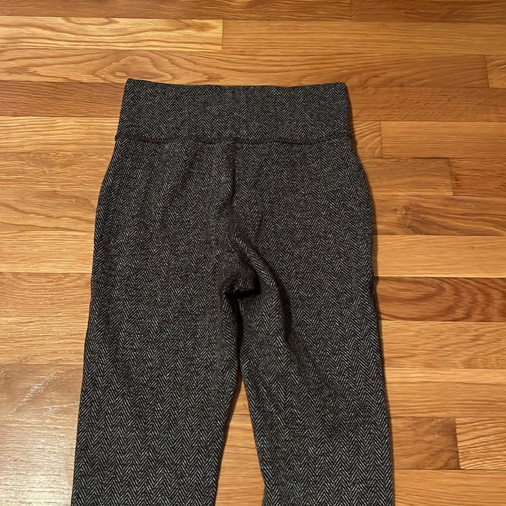 Lululemon‎ Skinny Will Pant Full-On Luon Giant Herringbone Black Heathered Black - Picture 9 of 12